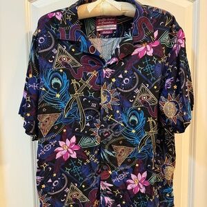 Dungeons and Dragons Themed Button Down Shirt - SZ M